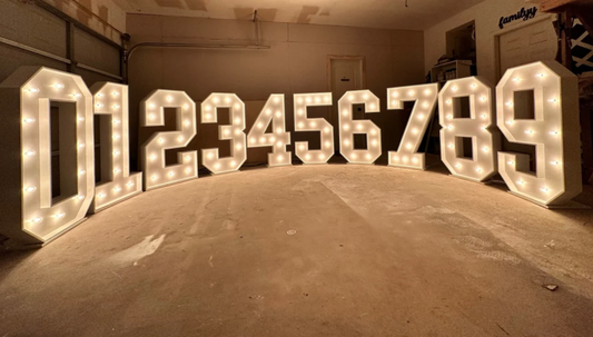 3ft Wood Marquee Numbers